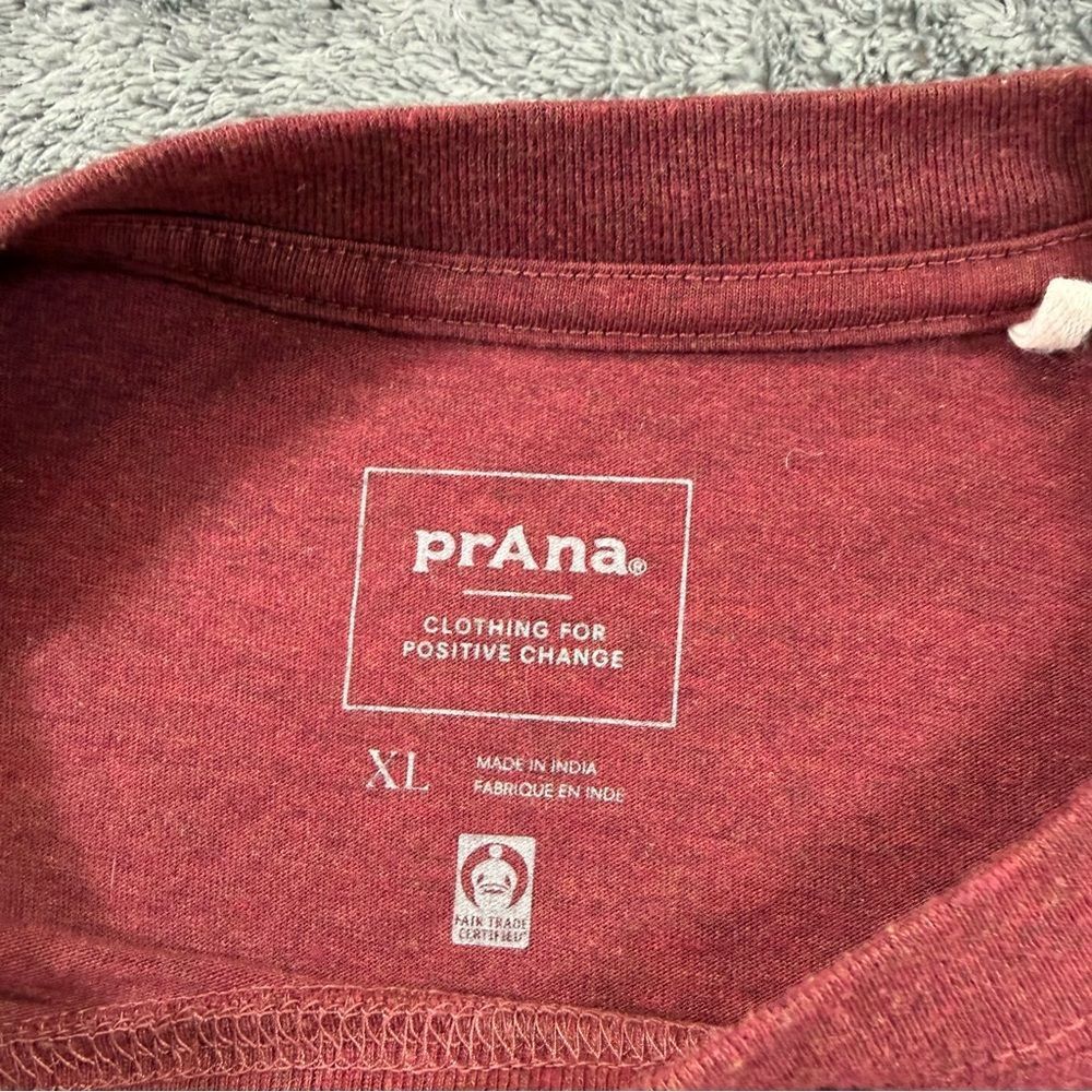 Prana Men’s Long Sleeve T-Shirt Basic Layering Minimalist Staple - Picture 3 of 3